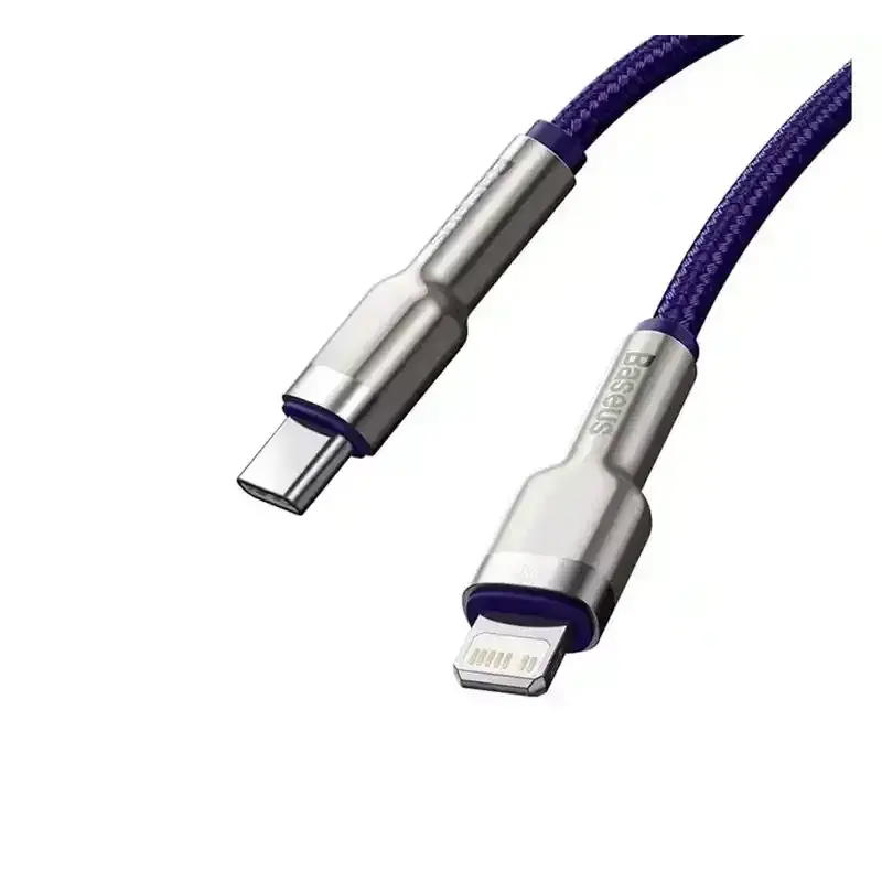 ابعاد کابل شارژ Type-C to iP باسئوس مدل Cafule Series